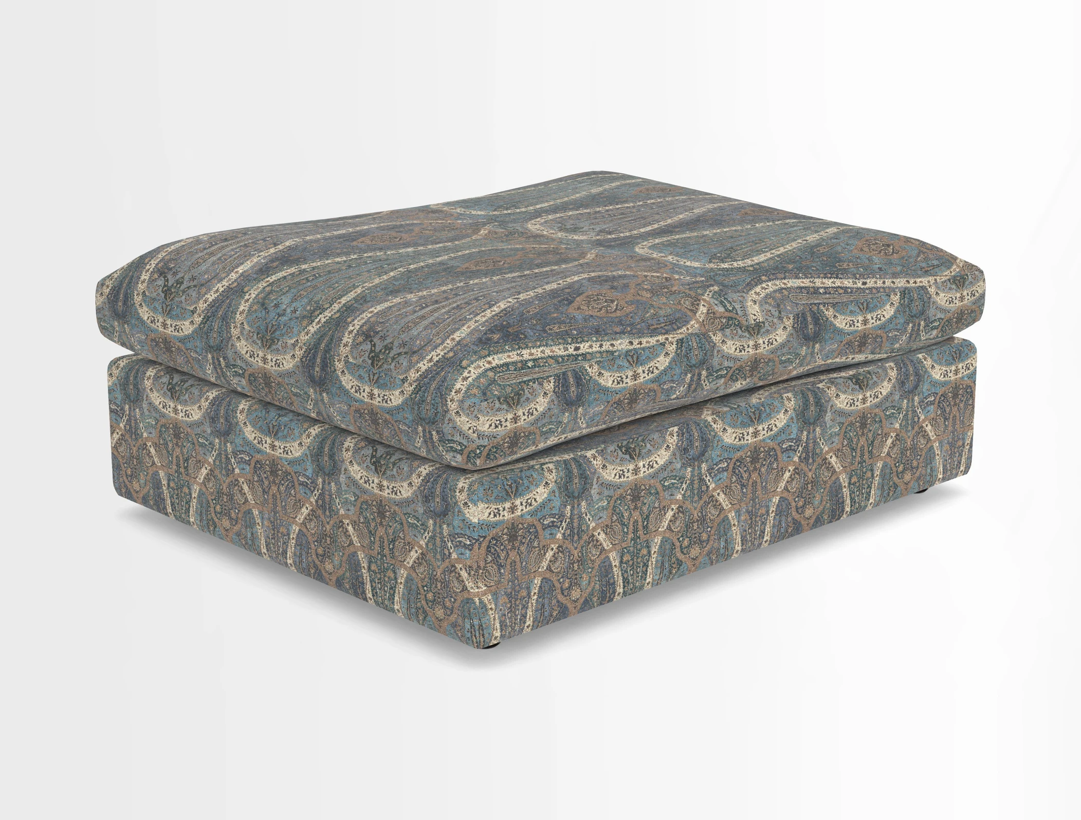 Big Softie Footstool in Two Tone Plain Biscuit