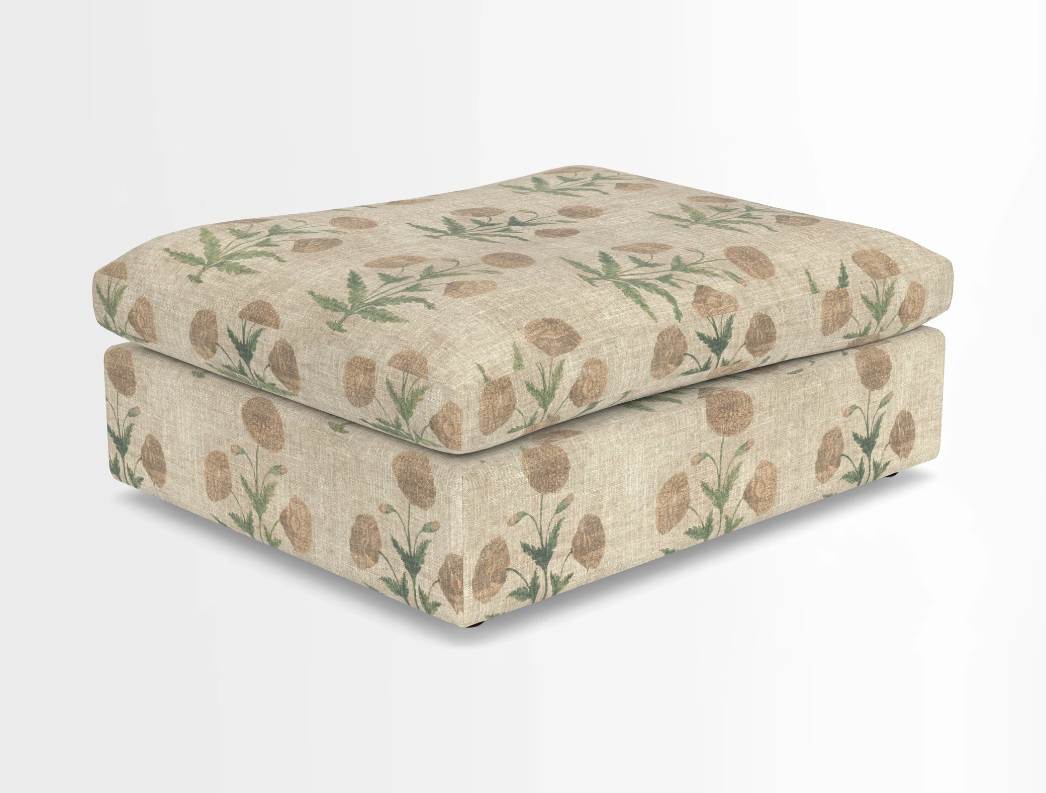 Big Softie Footstool in Two Tone Plain Biscuit