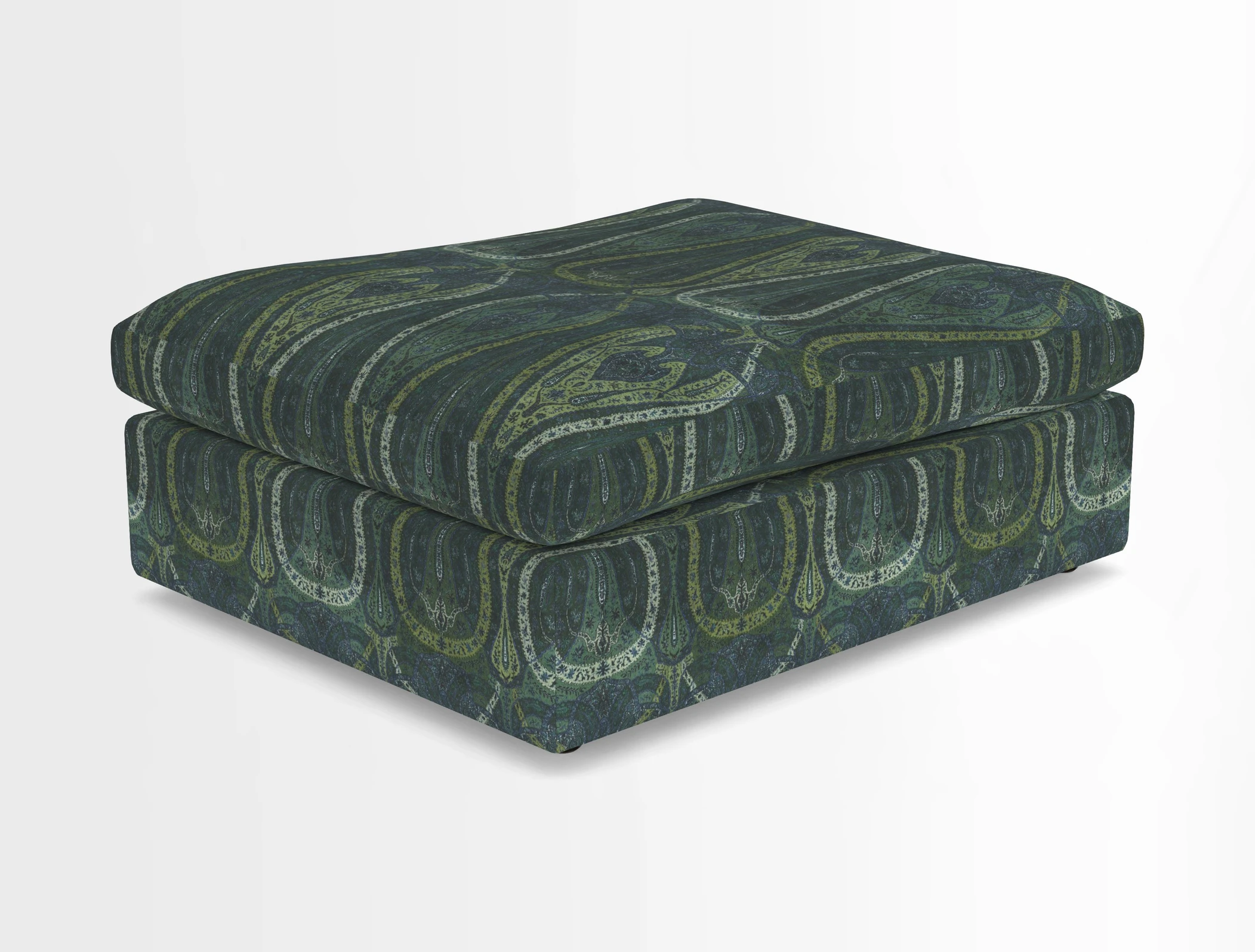 Big Softie Footstool in Two Tone Plain Biscuit