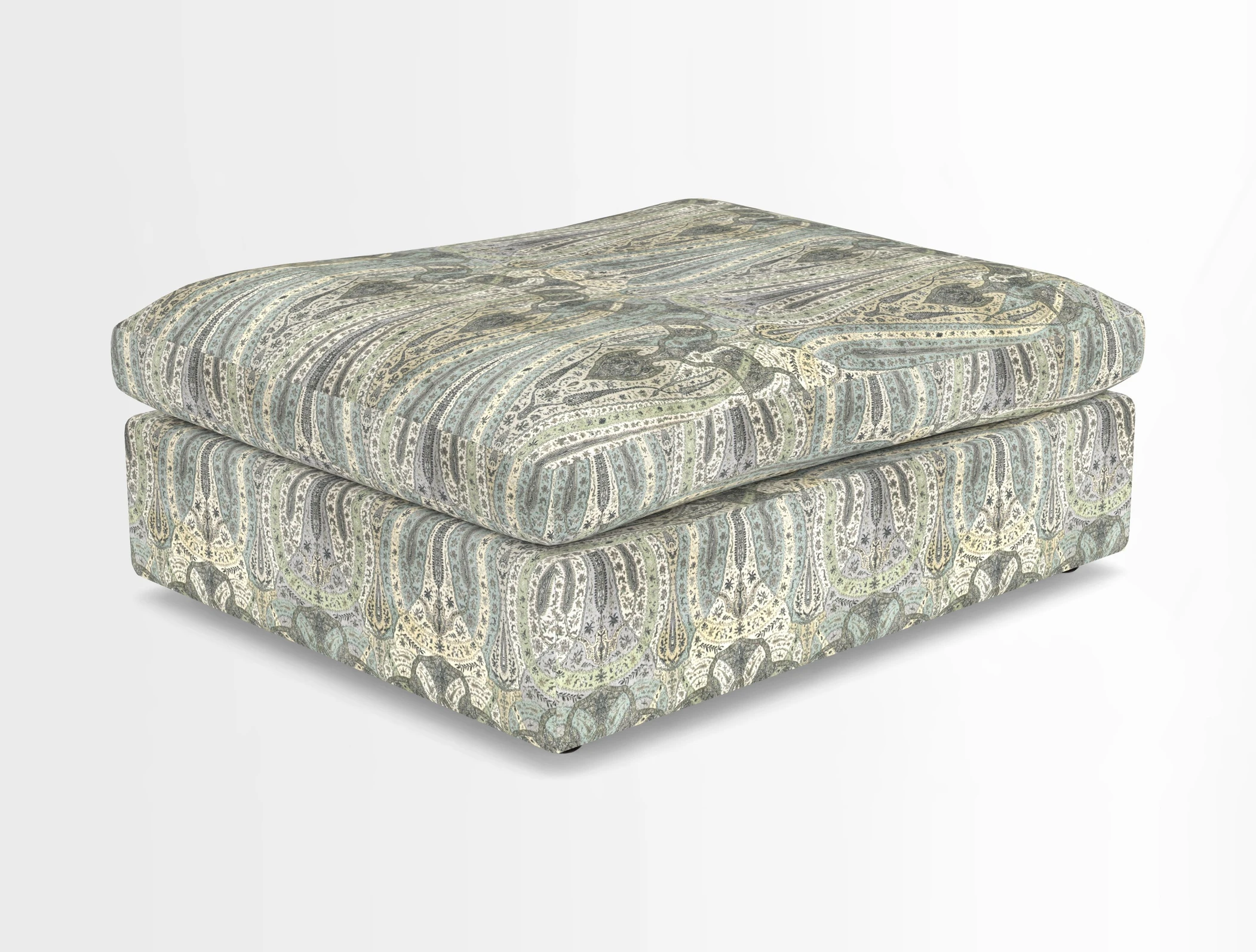 Big Softie Footstool in Two Tone Plain Biscuit