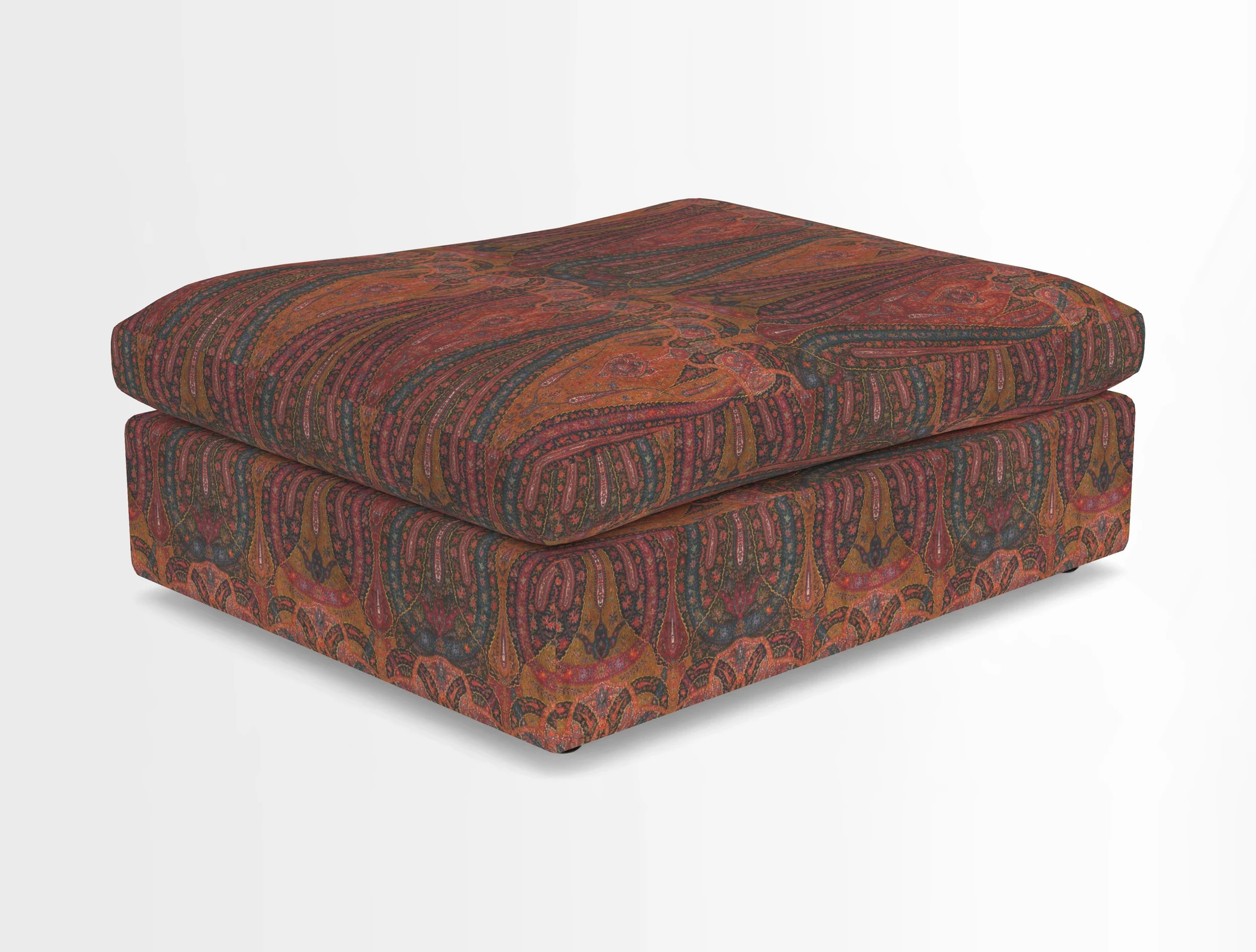 Big Softie Footstool in Two Tone Plain Biscuit