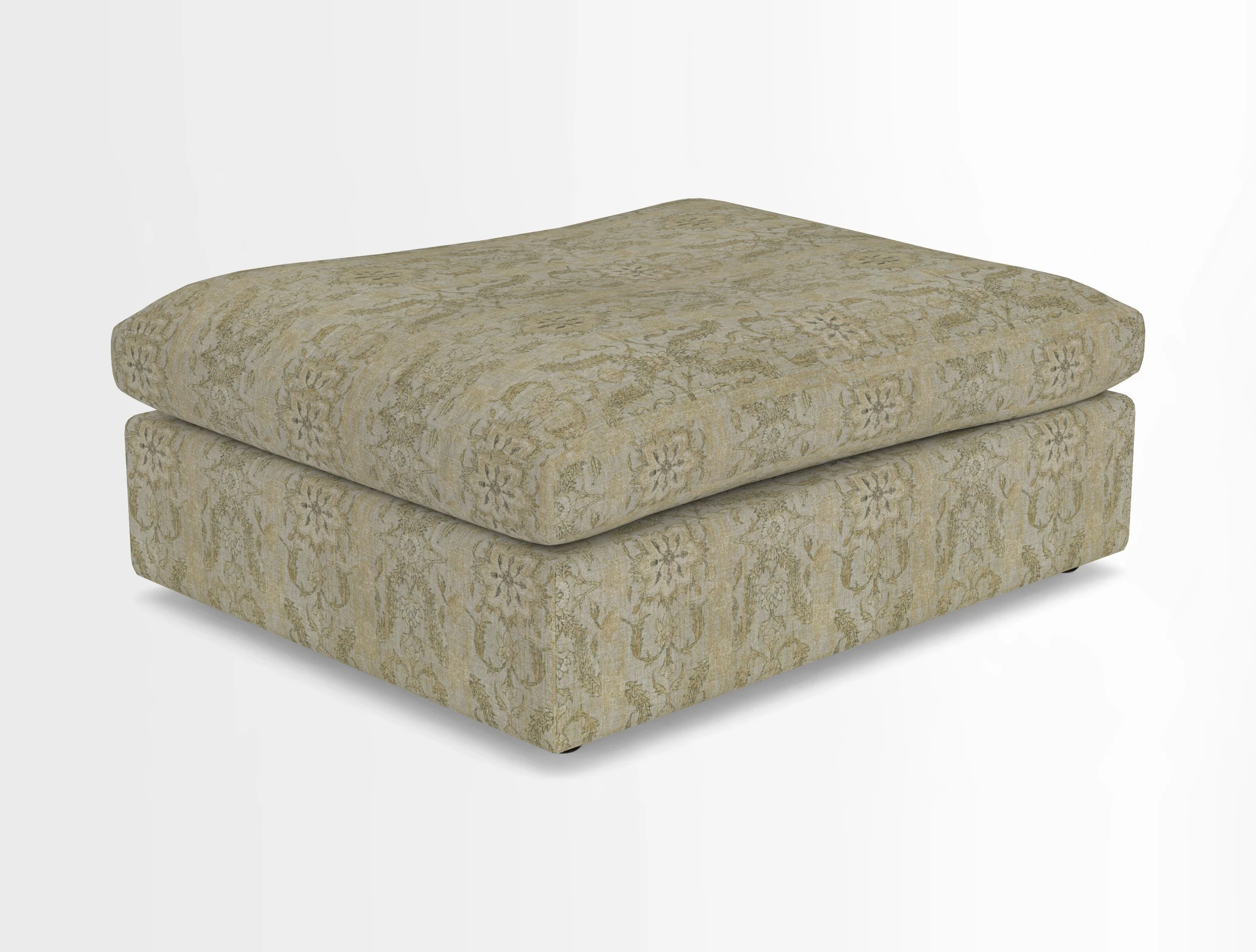 Big Softie Footstool in Two Tone Plain Biscuit
