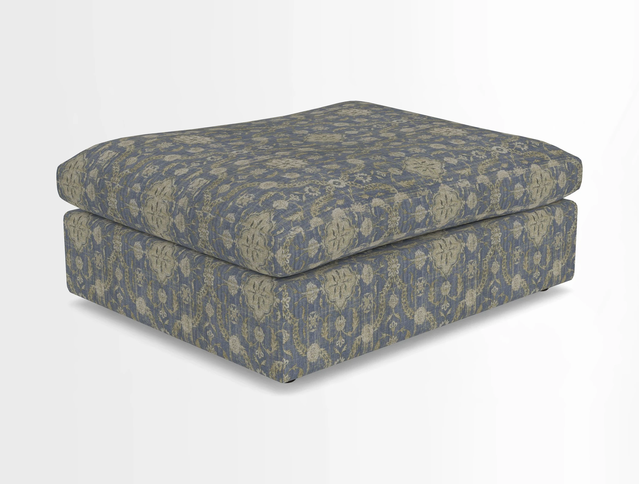 Big Softie Footstool in Two Tone Plain Biscuit