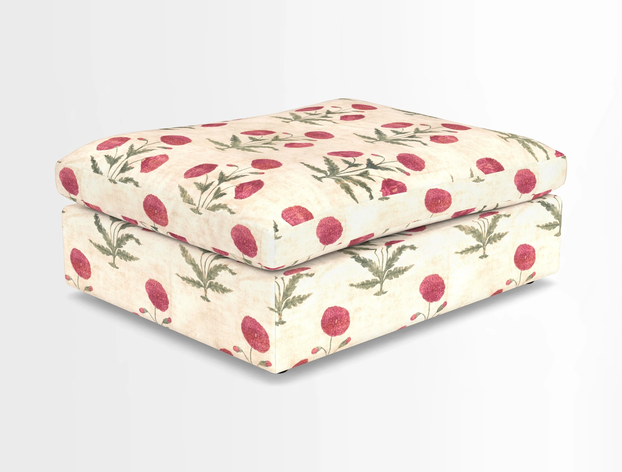 Big Softie Footstool in Two Tone Plain Biscuit