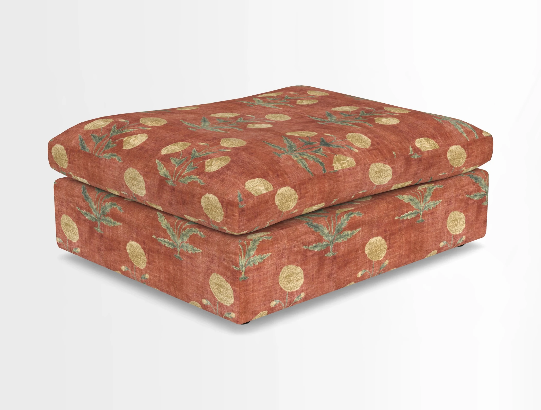 Big Softie Footstool in Two Tone Plain Biscuit