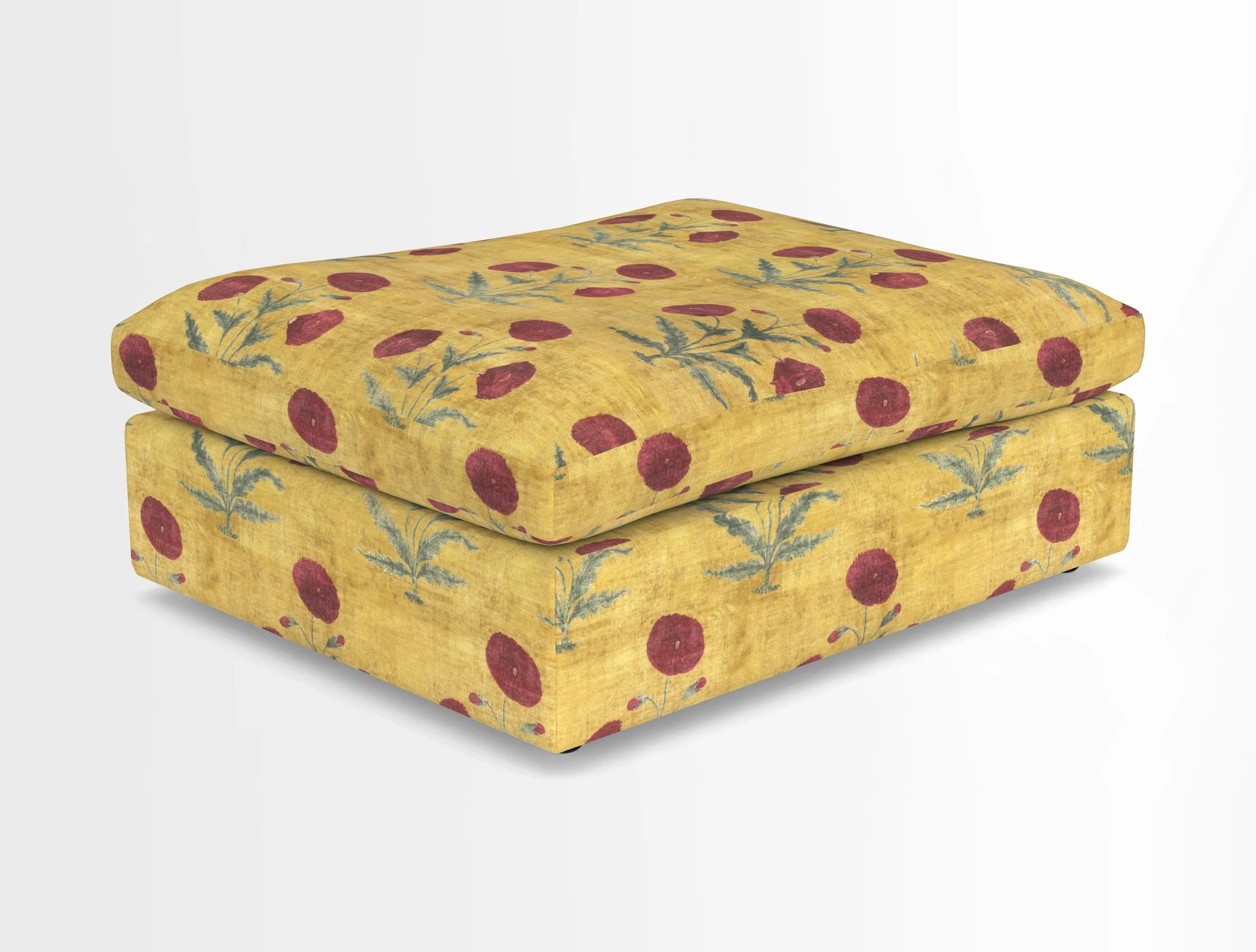 Big Softie Footstool in Two Tone Plain Biscuit