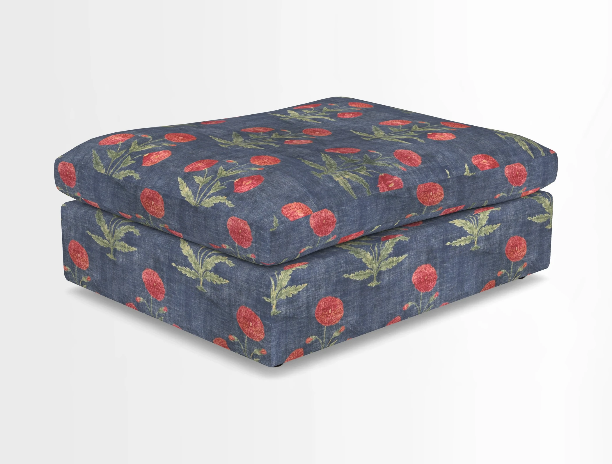 Big Softie Footstool in Two Tone Plain Biscuit