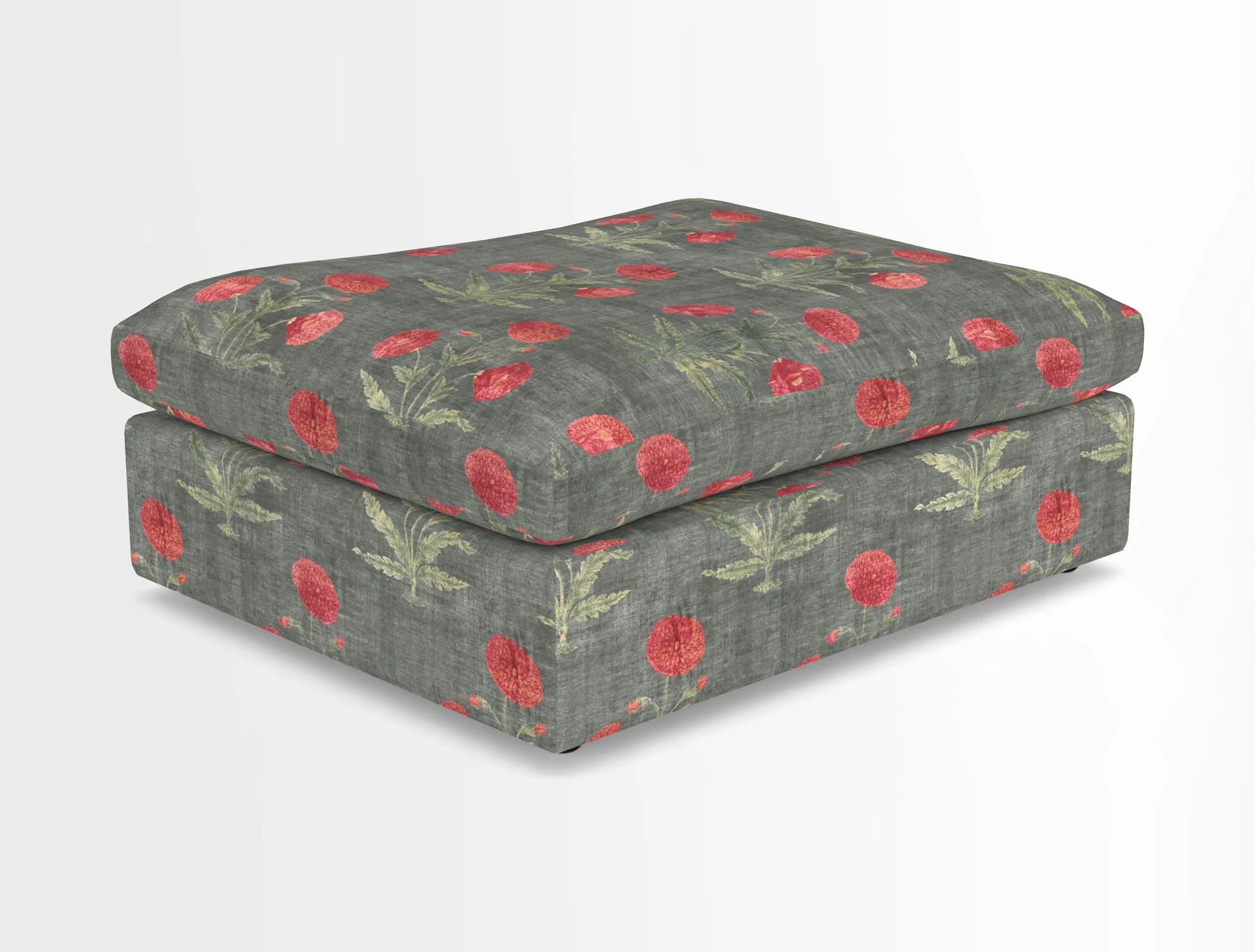 Big Softie Footstool in Two Tone Plain Biscuit