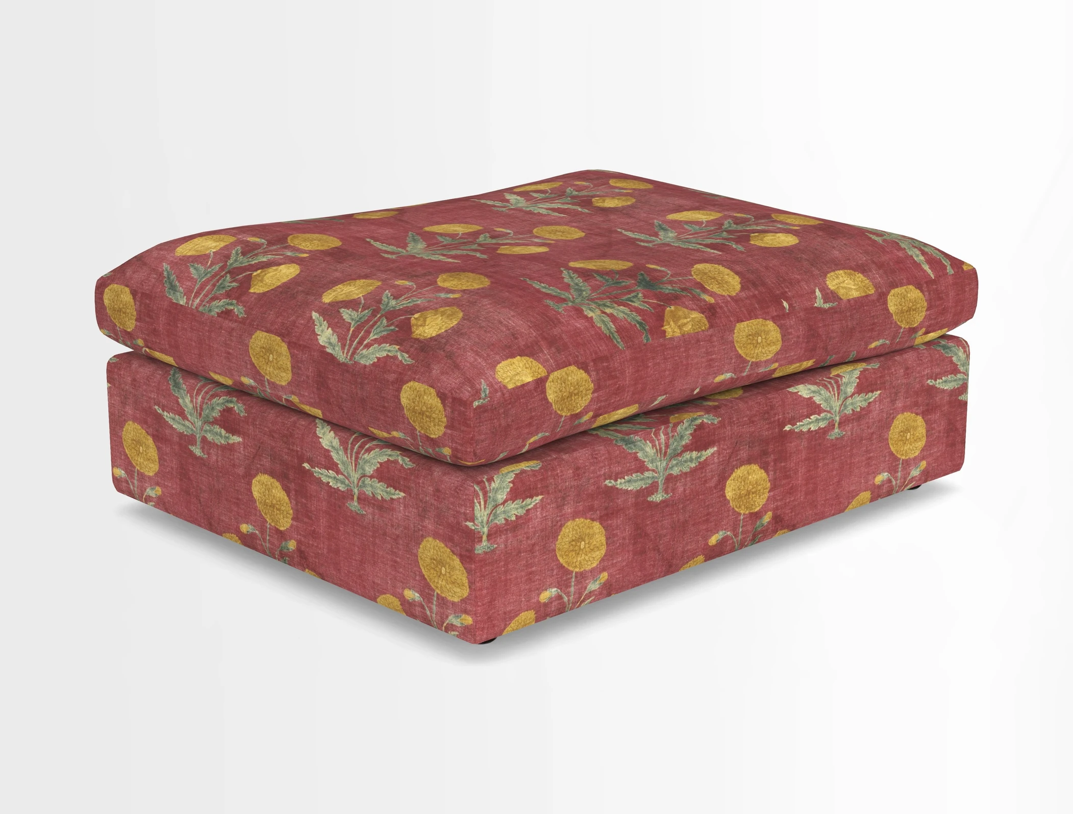 Big Softie Footstool in Two Tone Plain Biscuit
