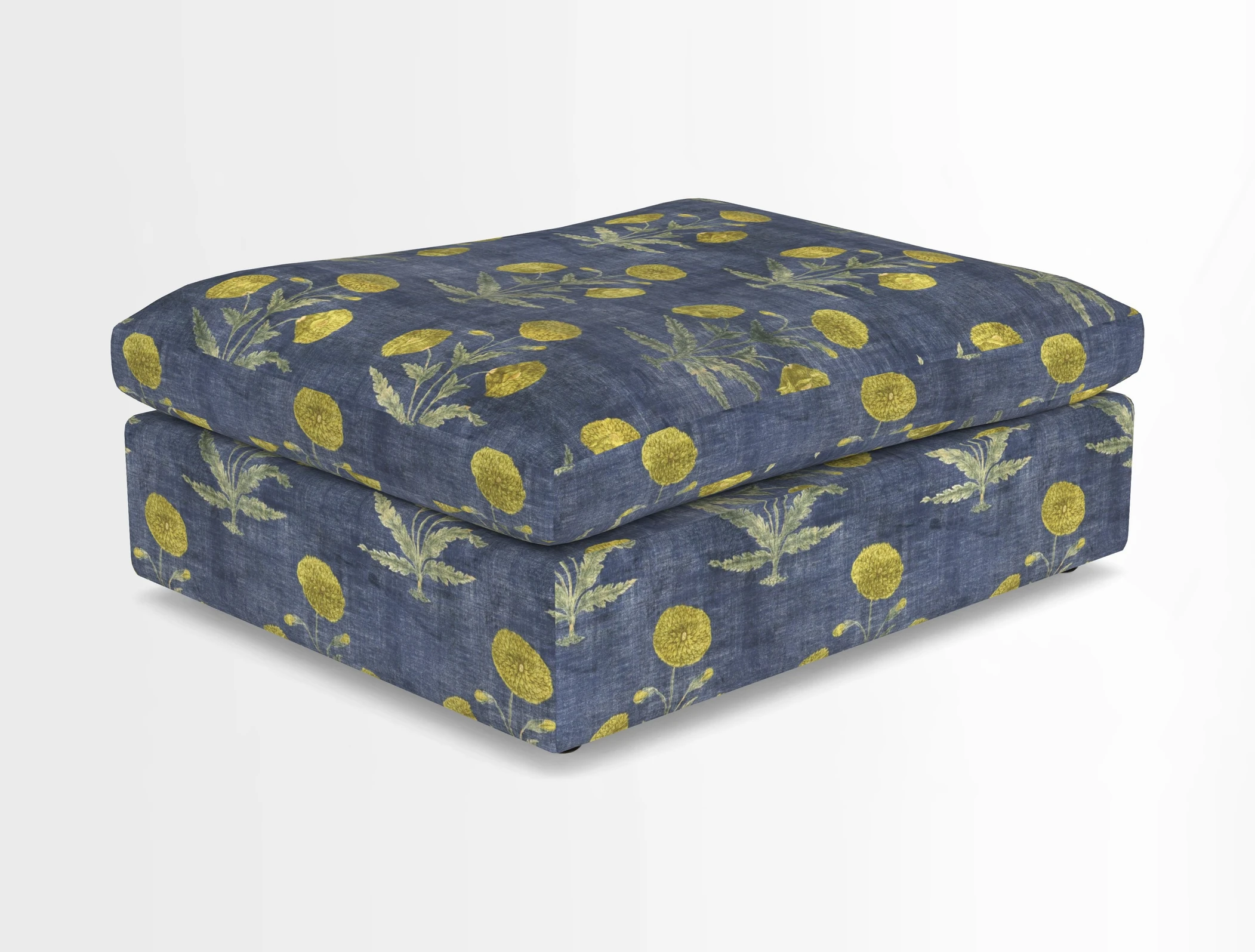 Big Softie Footstool in Two Tone Plain Biscuit