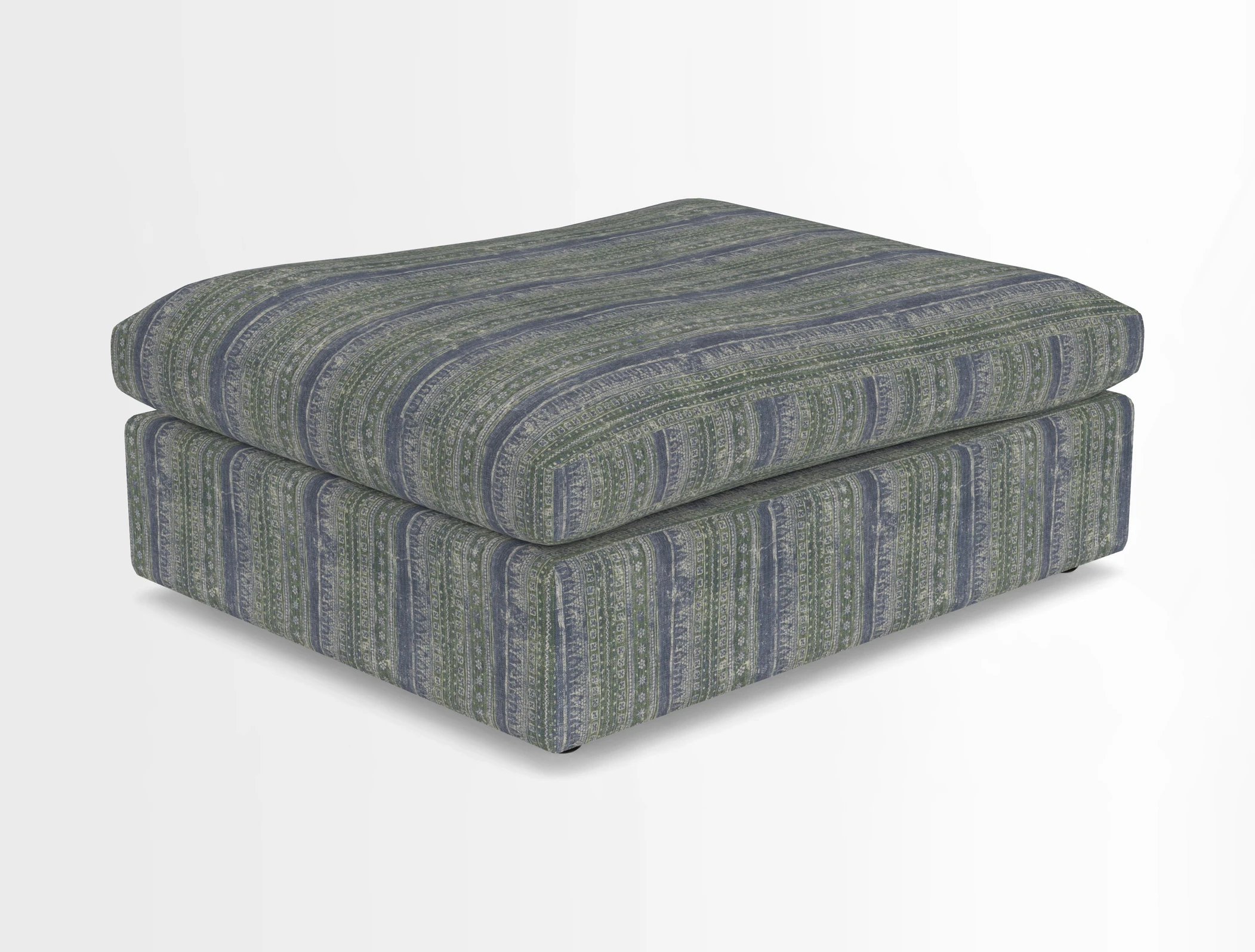 Big Softie Footstool in Two Tone Plain Biscuit
