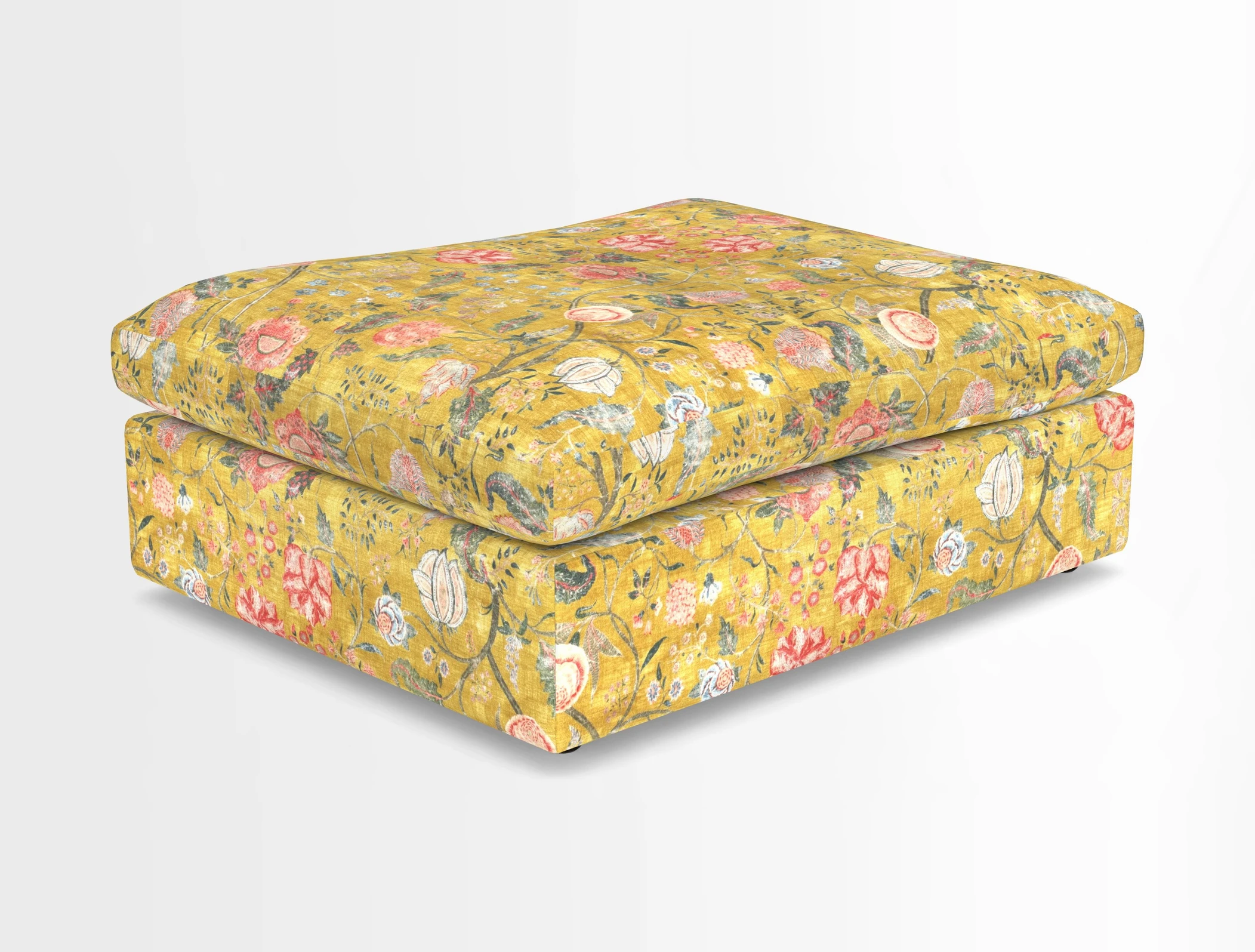 Big Softie Footstool in Two Tone Plain Biscuit