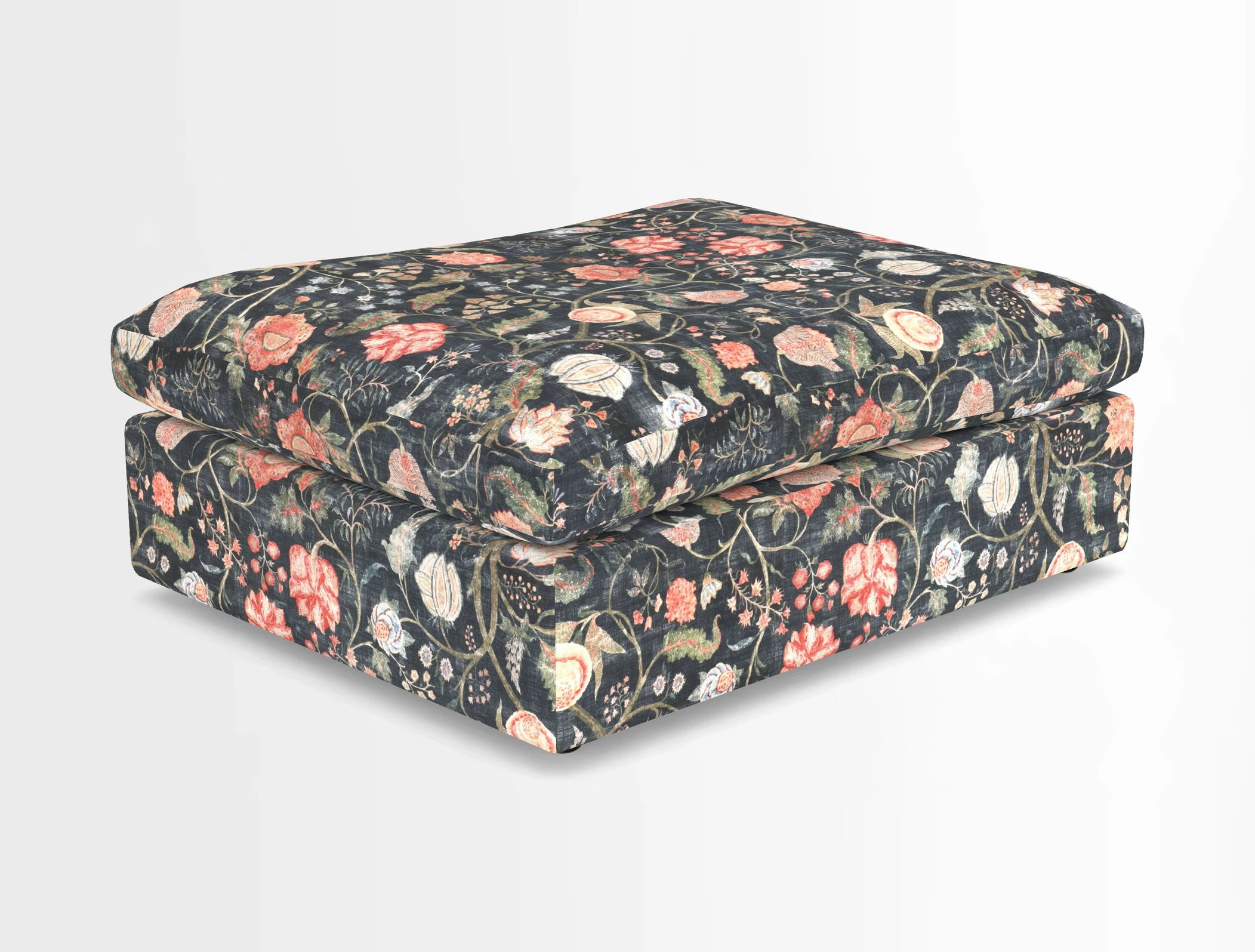 Big Softie Footstool in Two Tone Plain Biscuit