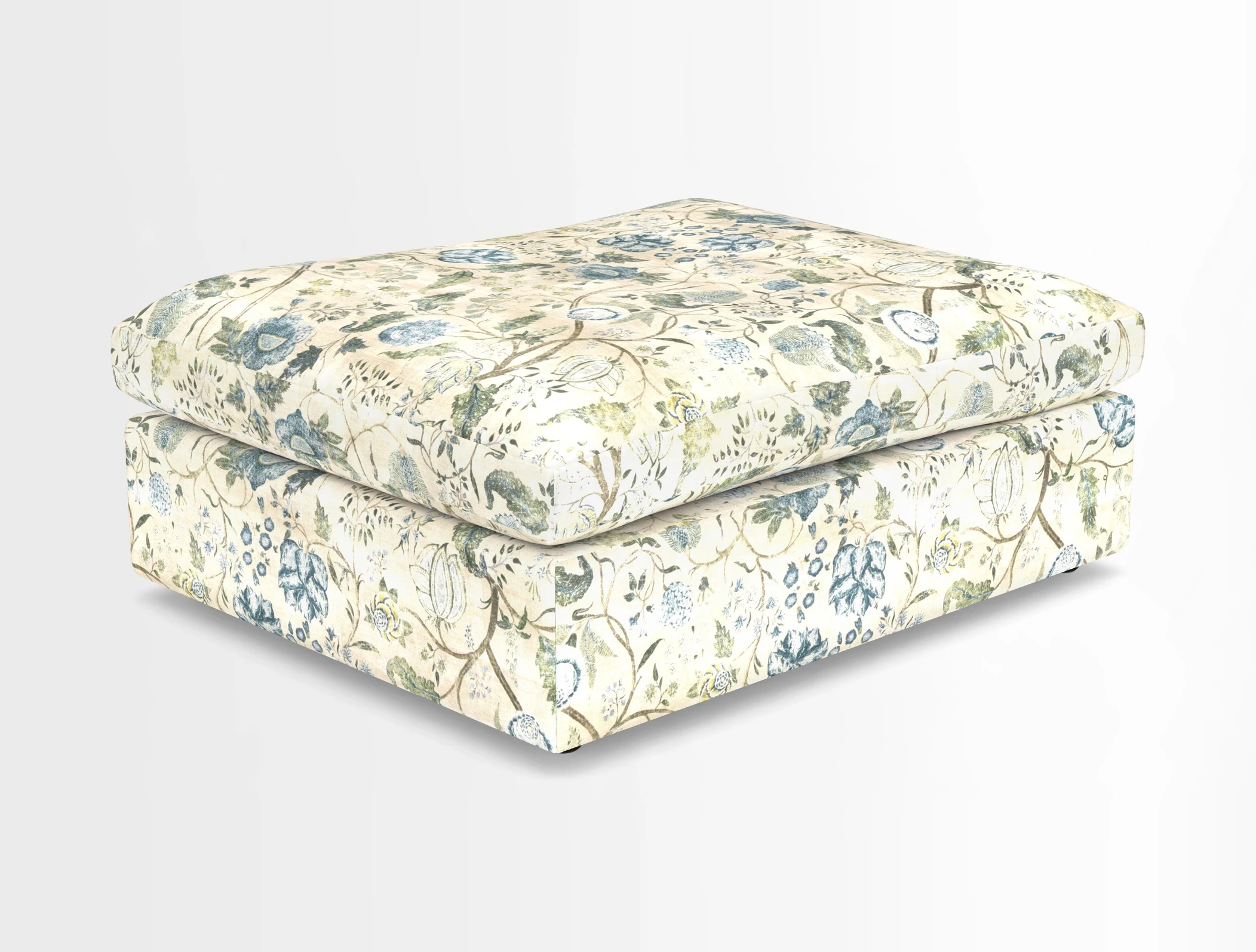 Big Softie Footstool in Two Tone Plain Biscuit