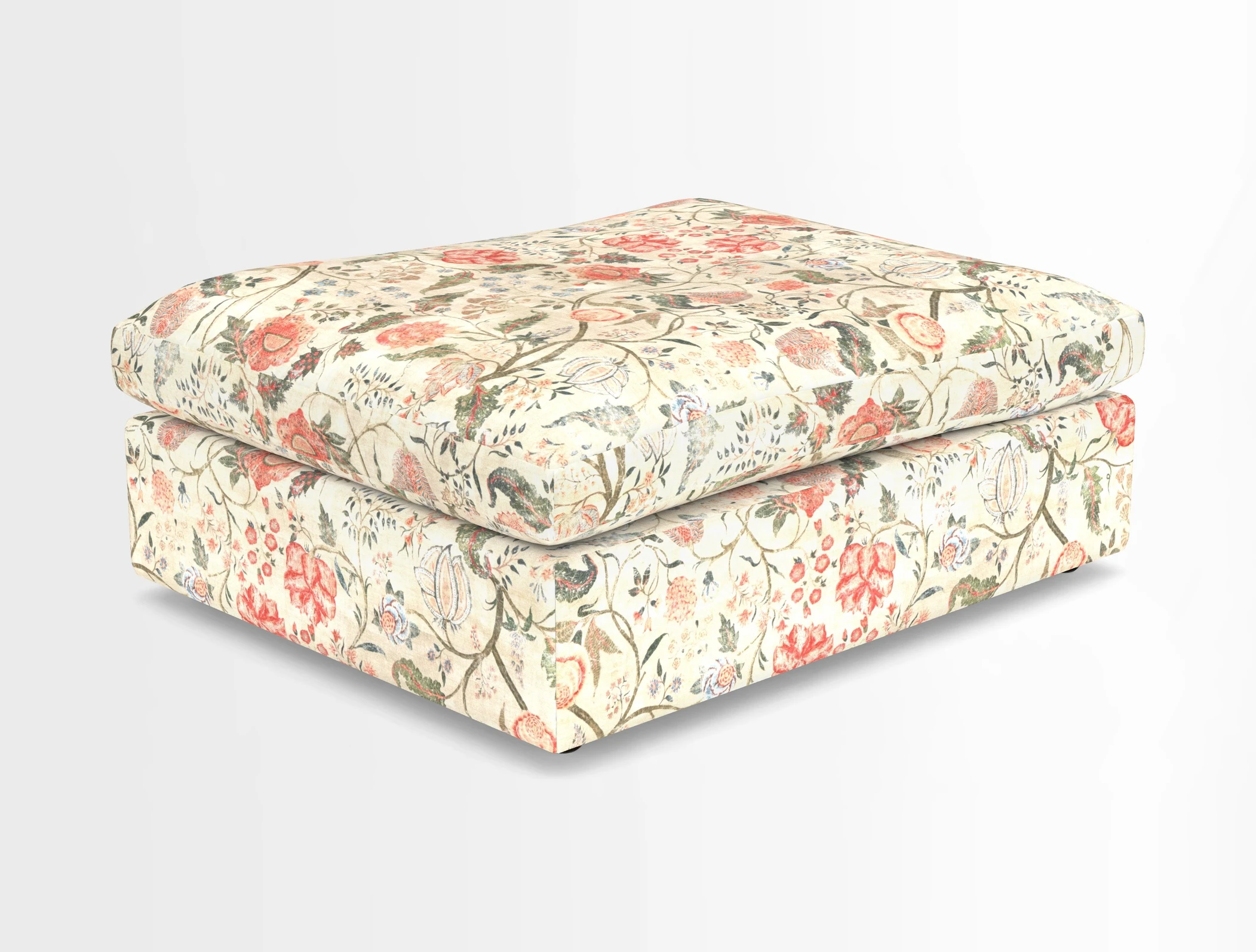 Big Softie Footstool in Two Tone Plain Biscuit