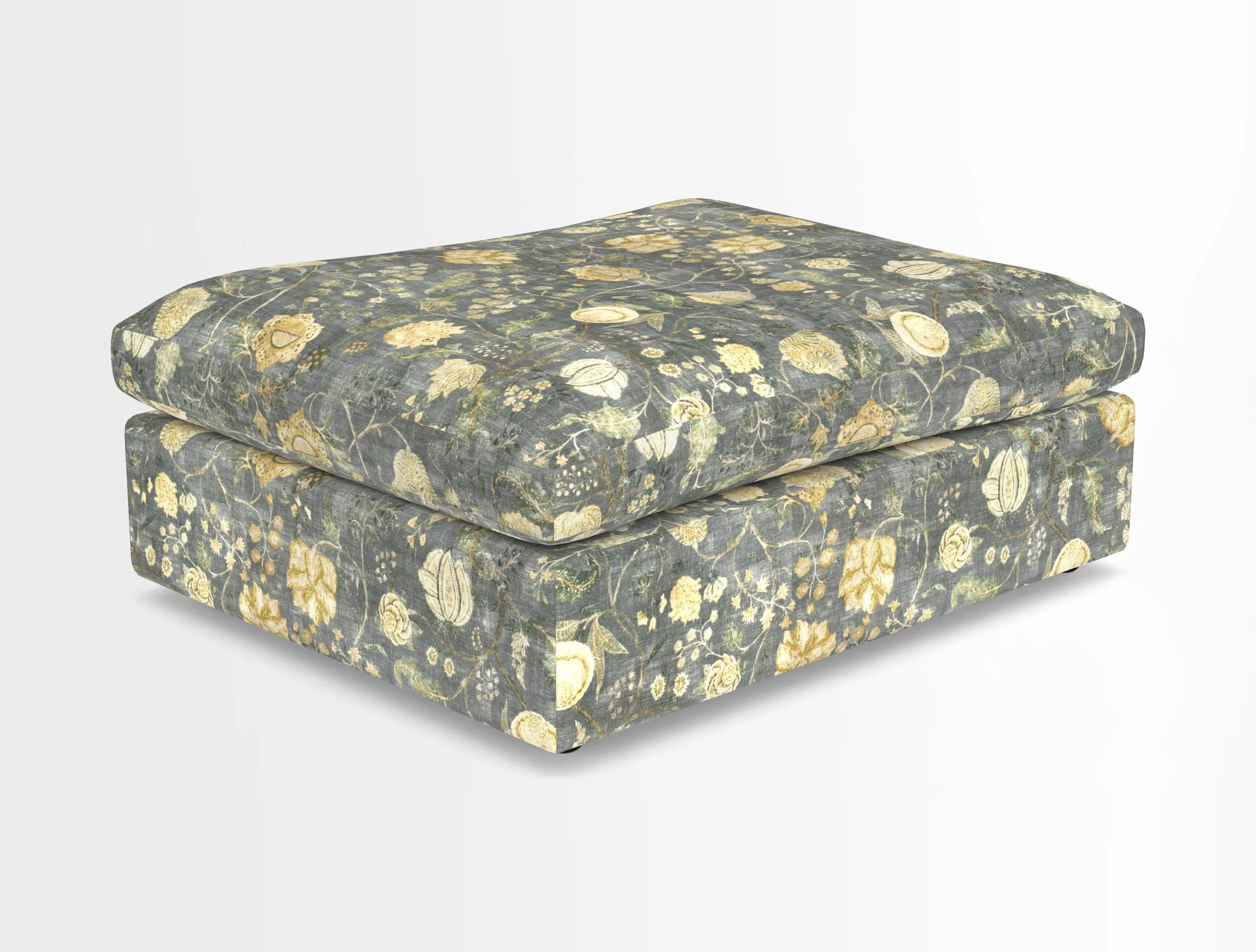 Big Softie Footstool in Two Tone Plain Biscuit
