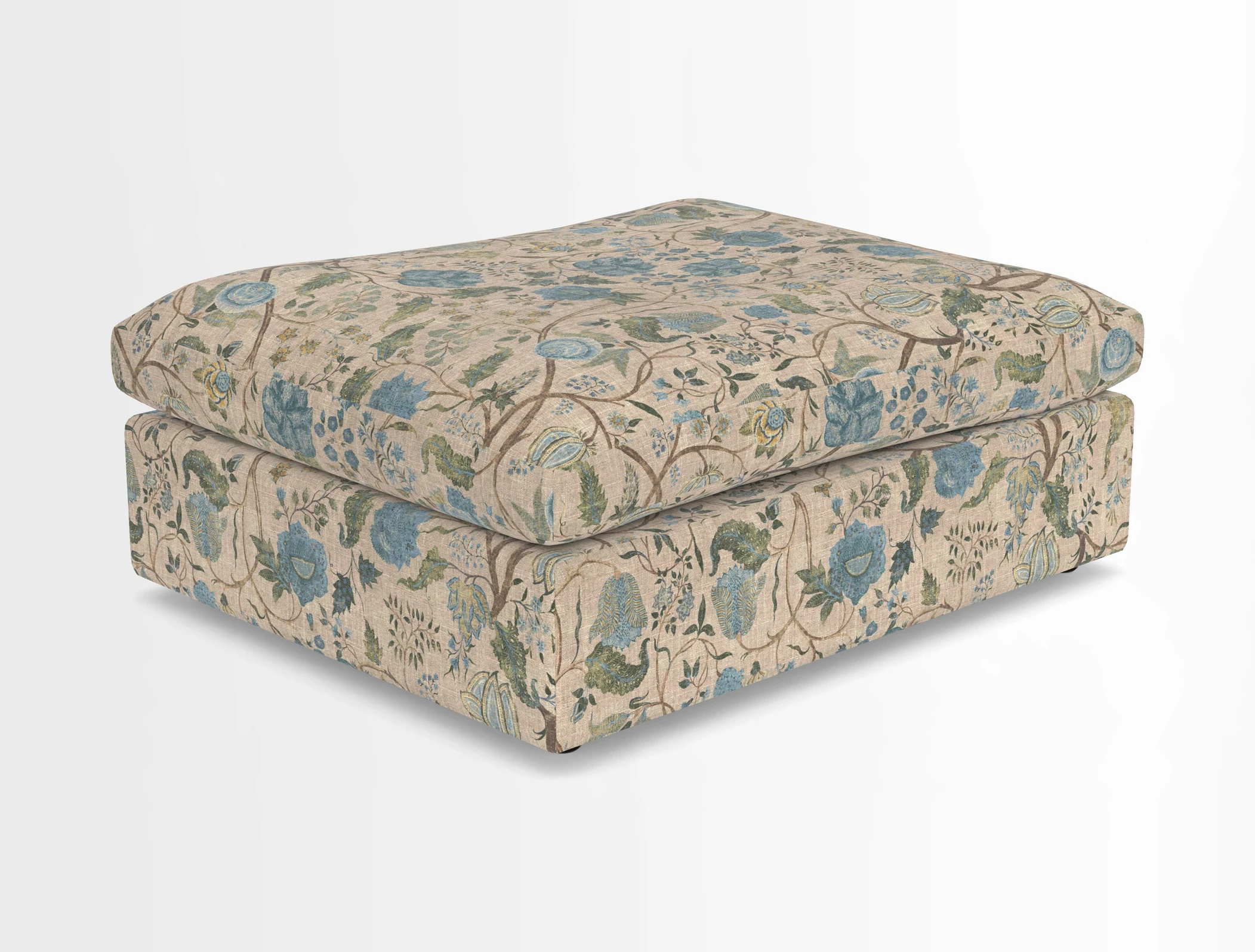 Big Softie Footstool in Two Tone Plain Biscuit