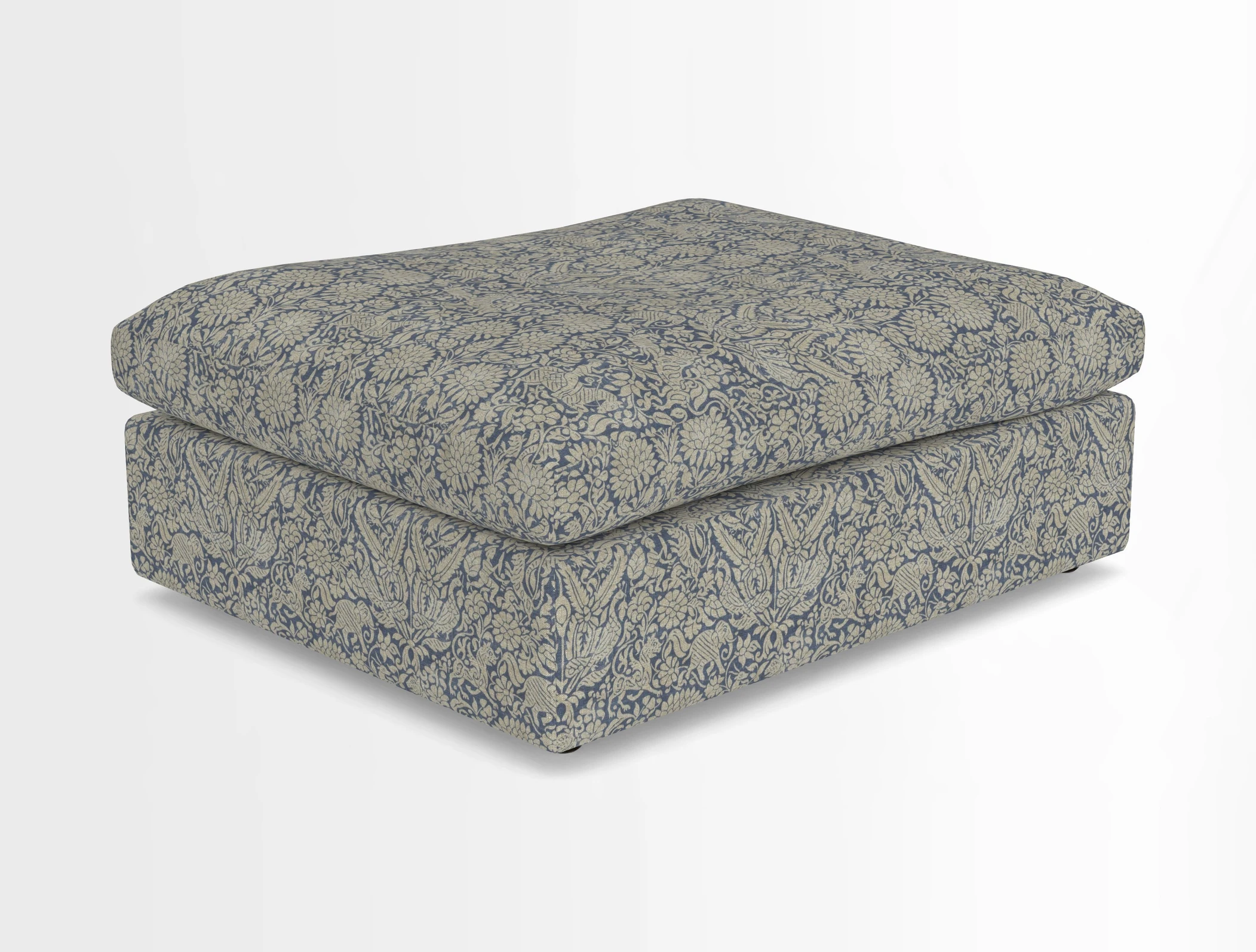 Big Softie Footstool in Two Tone Plain Biscuit