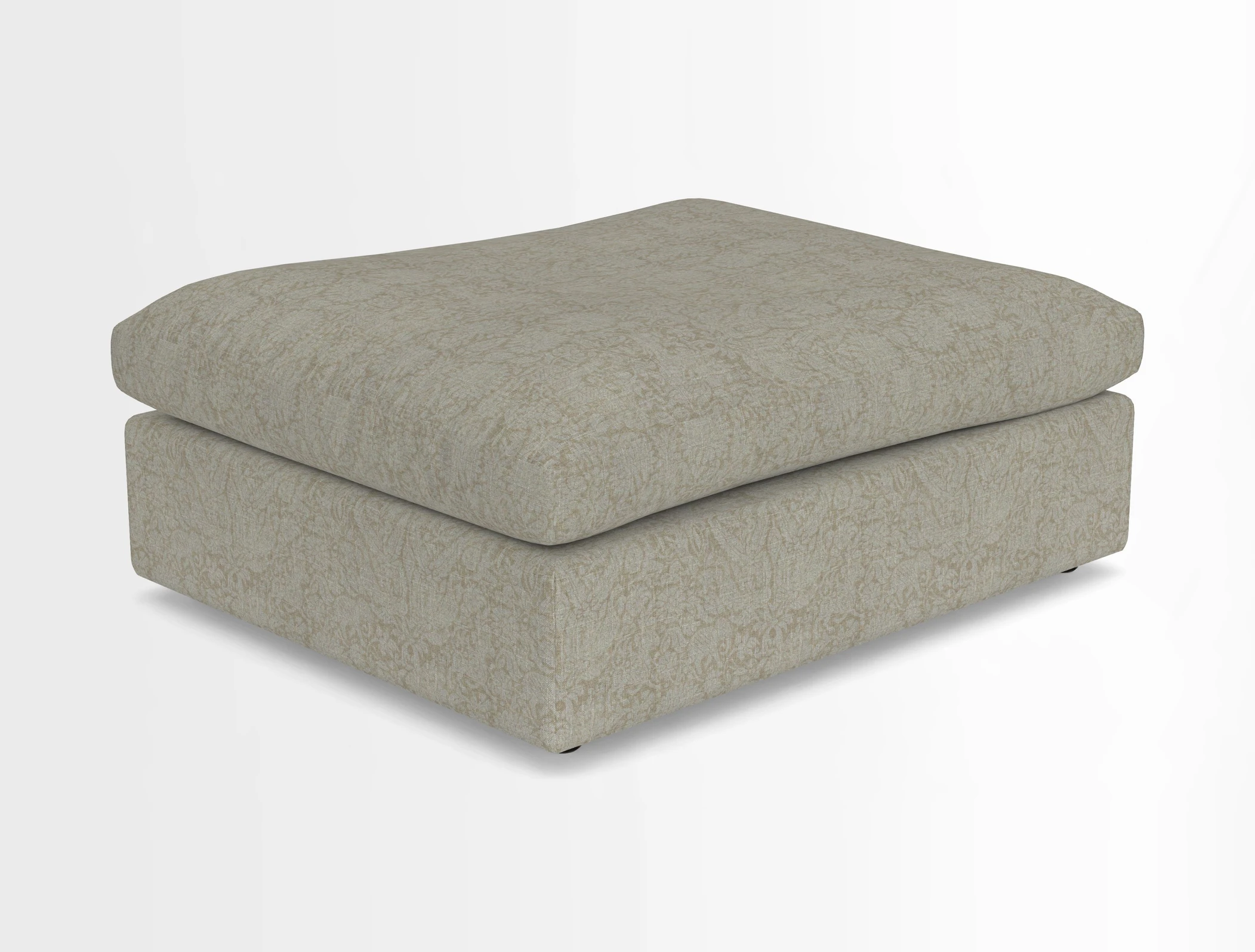 Big Softie Footstool in Two Tone Plain Biscuit