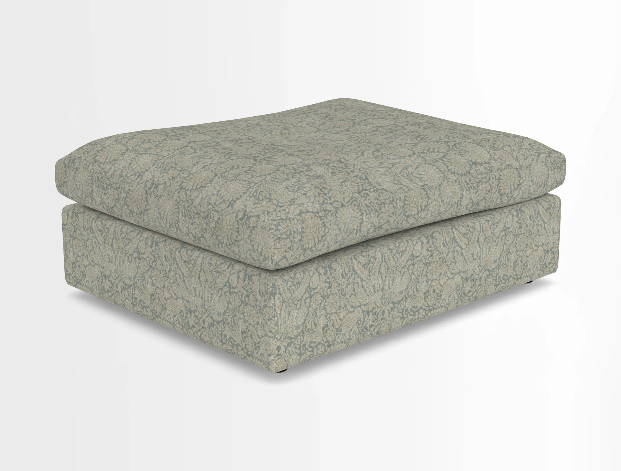 Big Softie Footstool in Two Tone Plain Biscuit