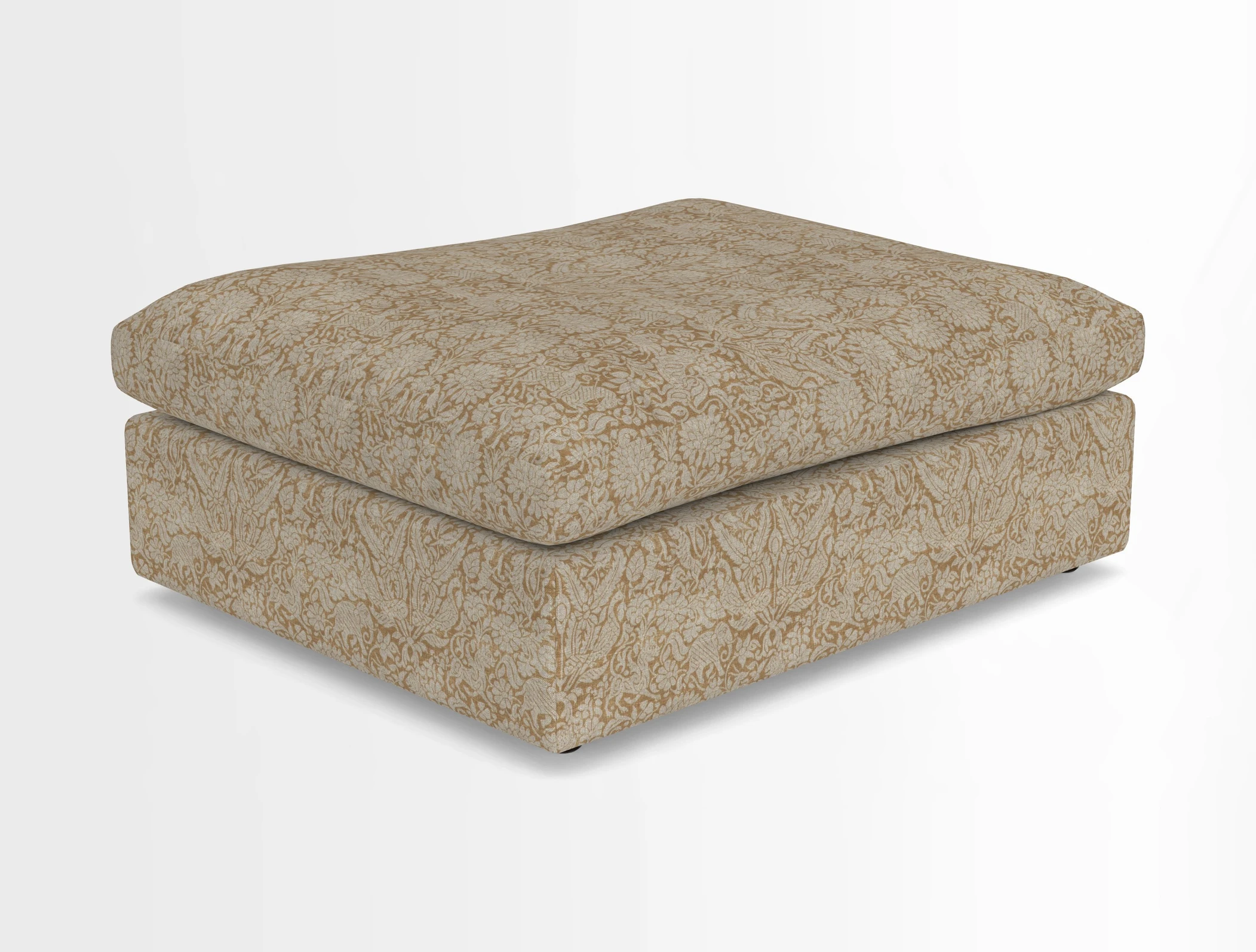 Big Softie Footstool in Two Tone Plain Biscuit