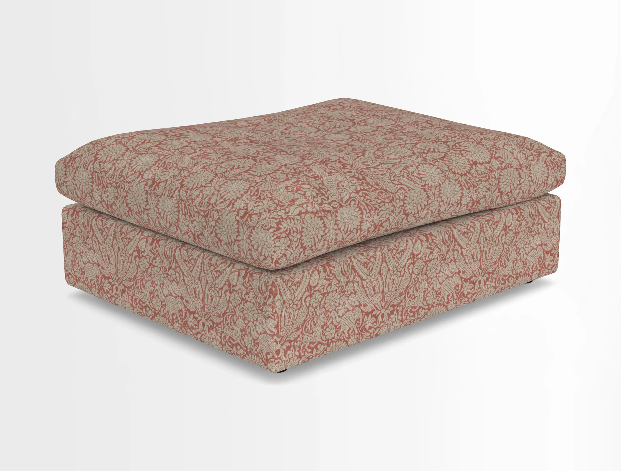 Big Softie Footstool in Two Tone Plain Biscuit