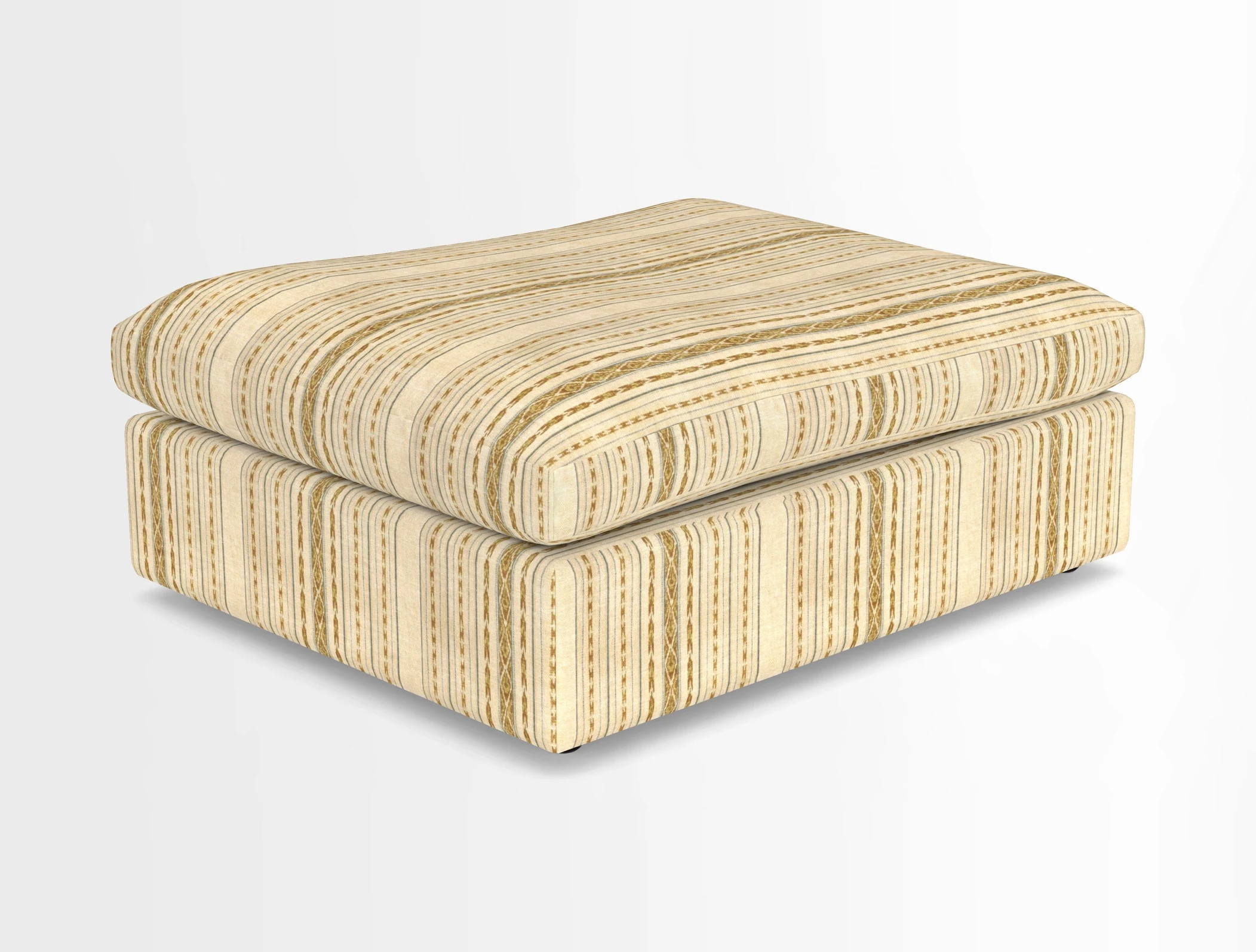 Big Softie Footstool in Two Tone Plain Biscuit