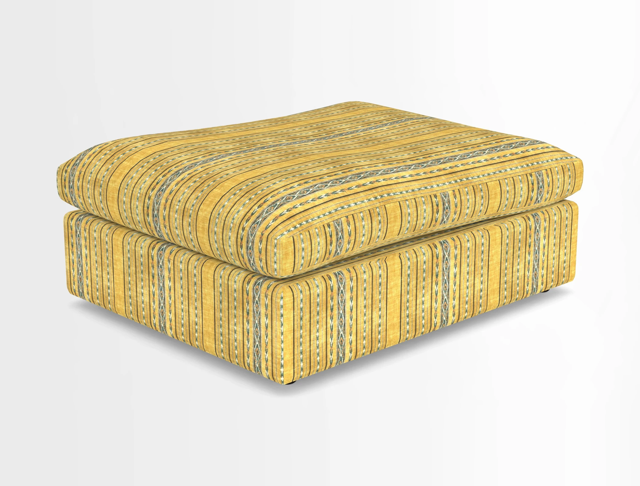 Big Softie Footstool in Two Tone Plain Biscuit