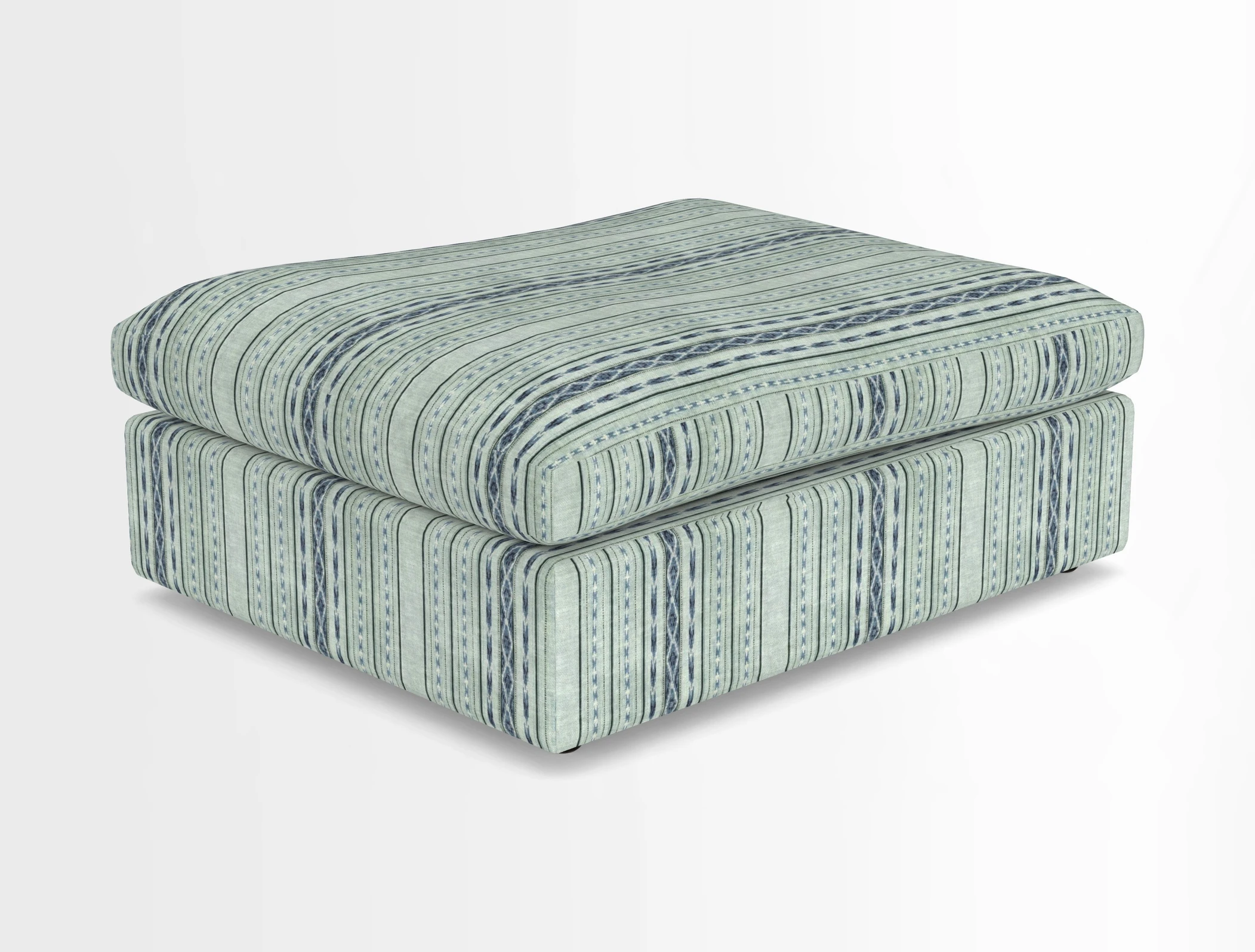 Big Softie Footstool in Two Tone Plain Biscuit