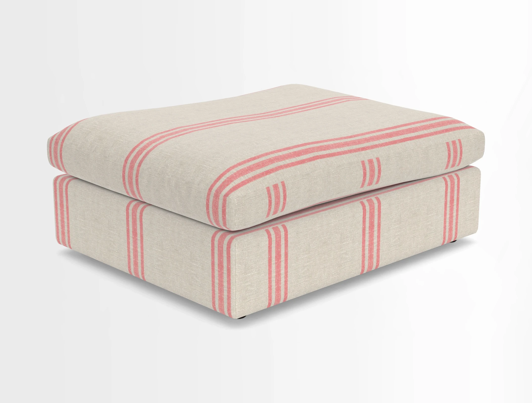 Big Softie Footstool in Two Tone Plain Biscuit