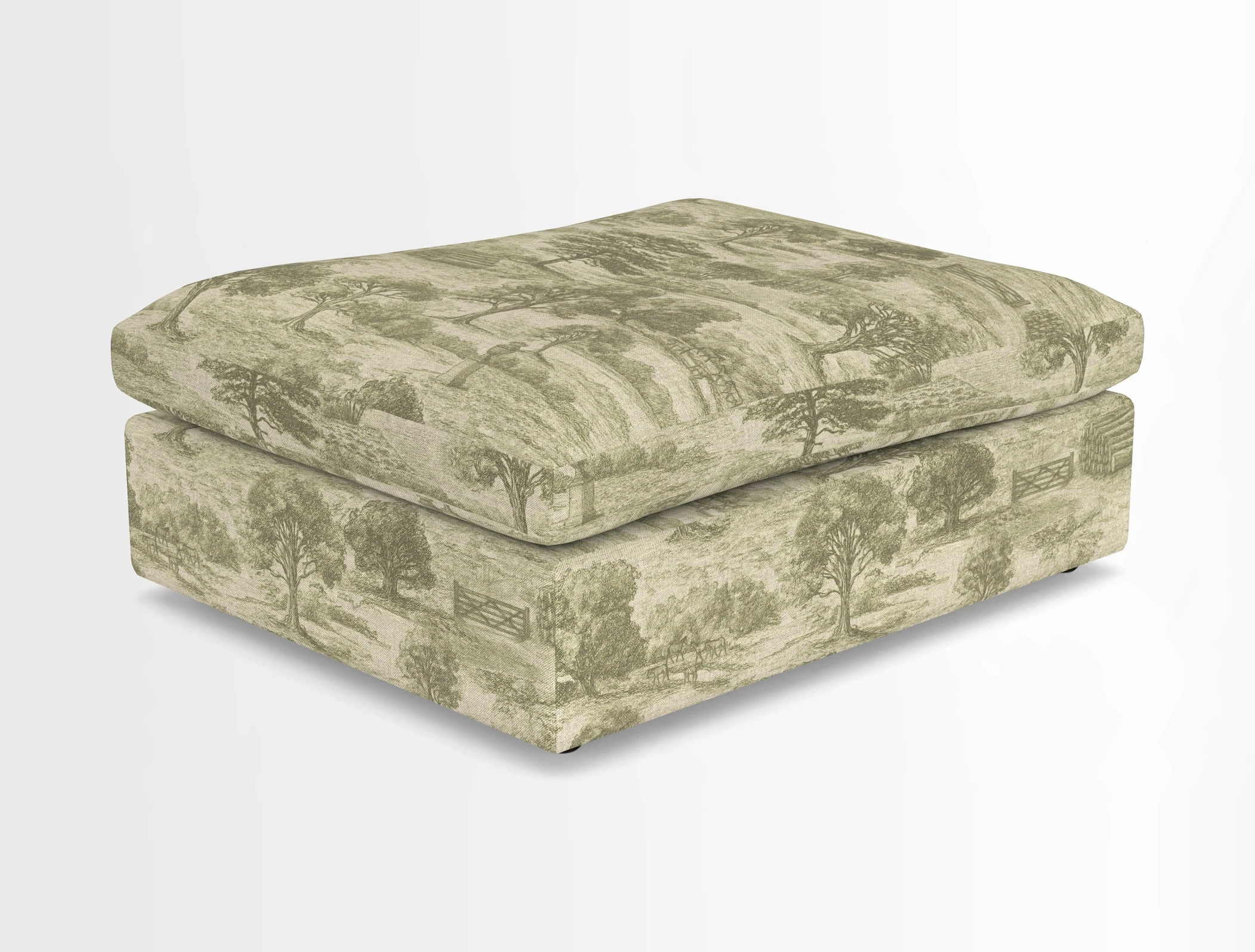 Big Softie Footstool in Two Tone Plain Biscuit