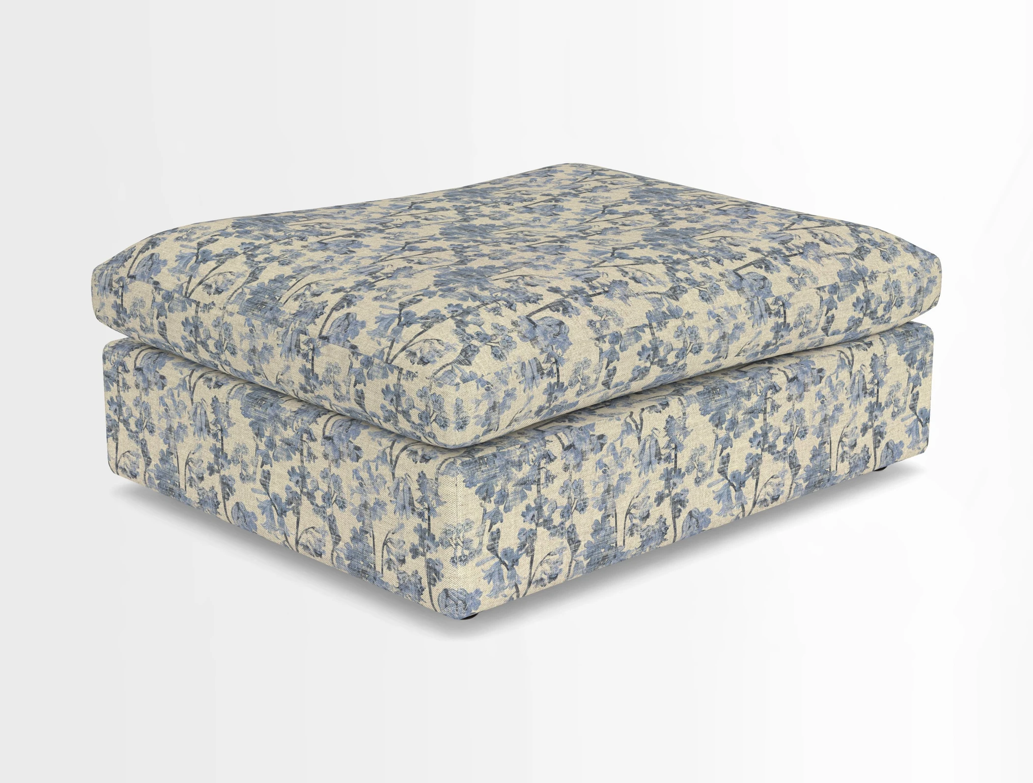 Big Softie Footstool in Two Tone Plain Biscuit