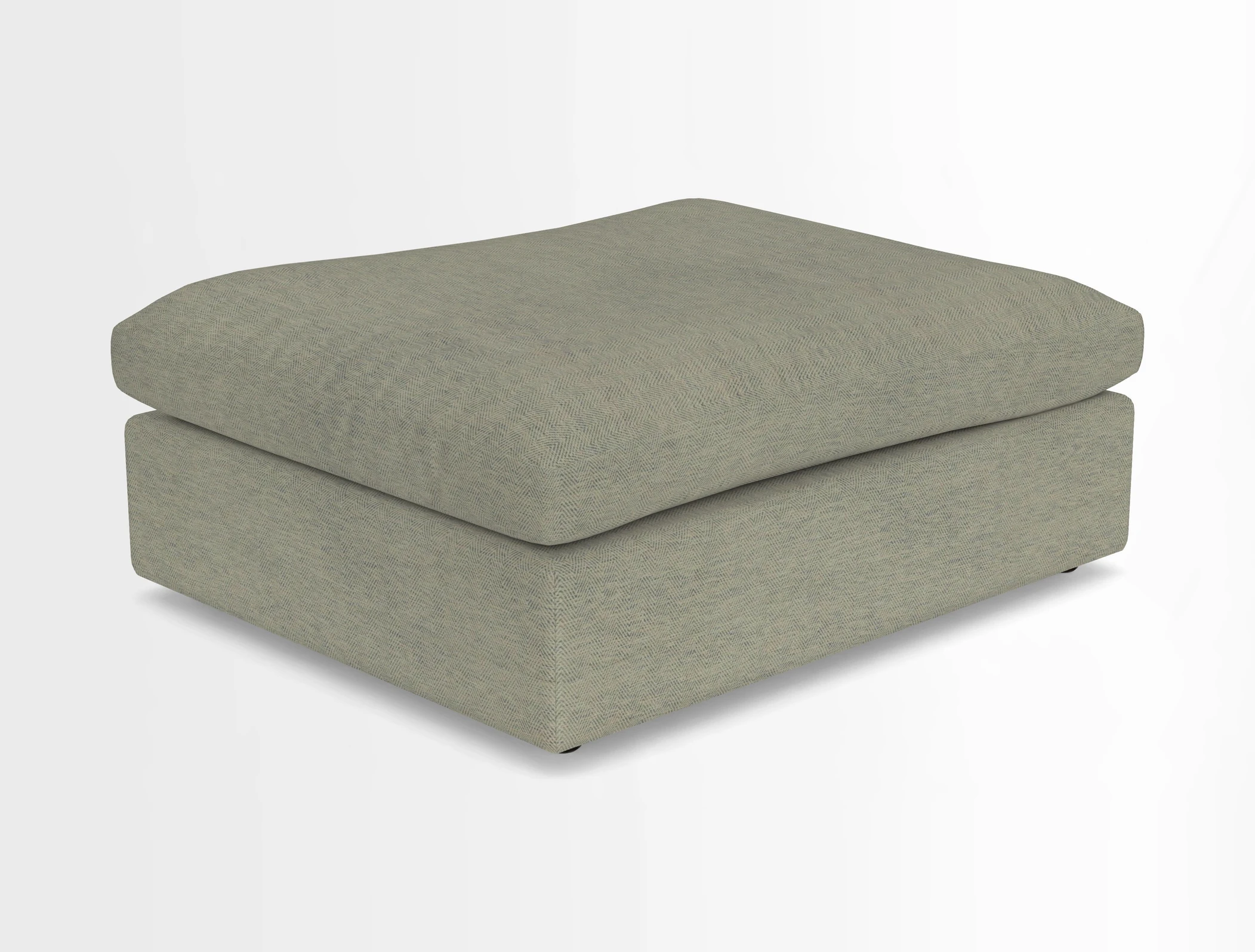 Big Softie Footstool in Two Tone Plain Biscuit