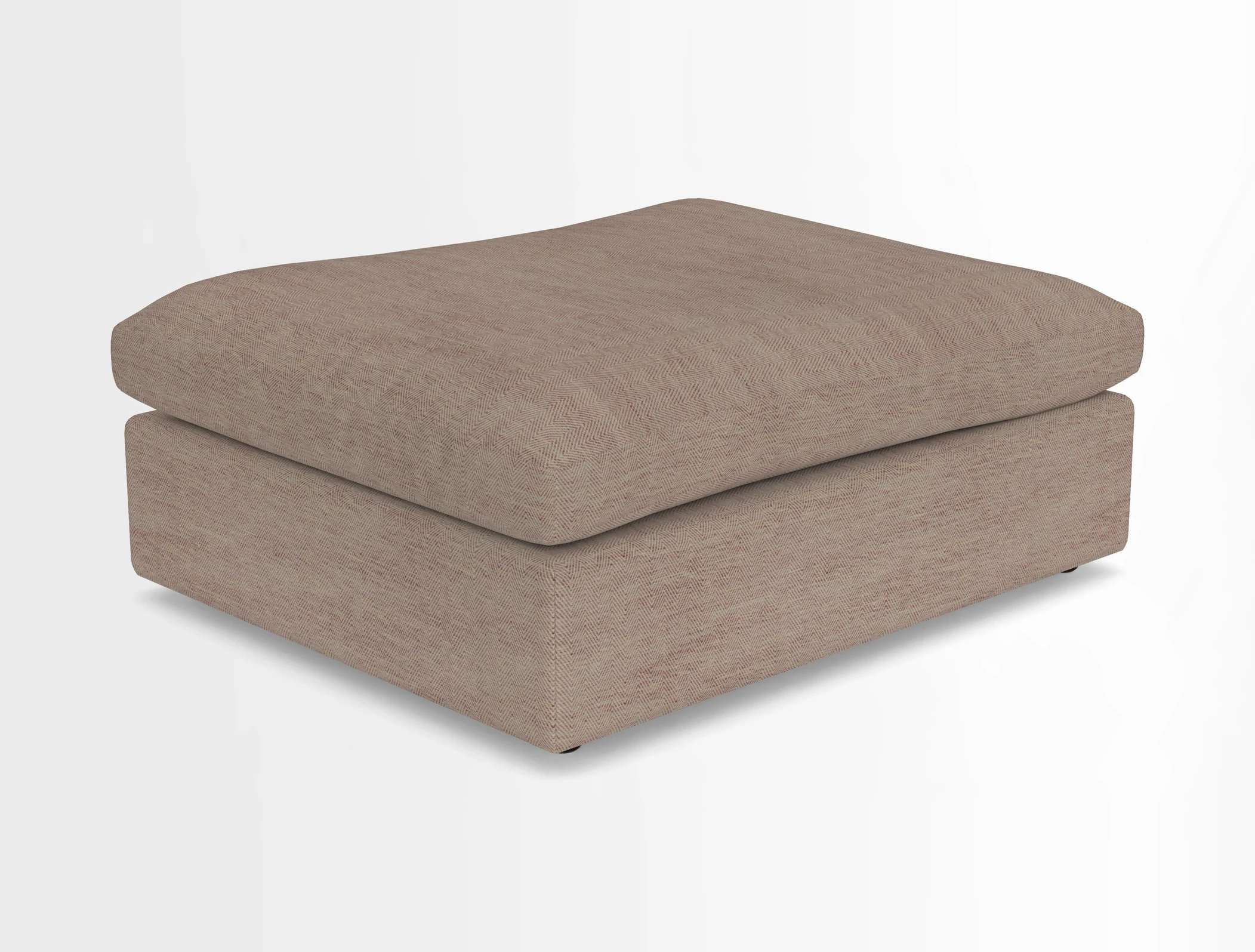 Big Softie Footstool in Two Tone Plain Biscuit