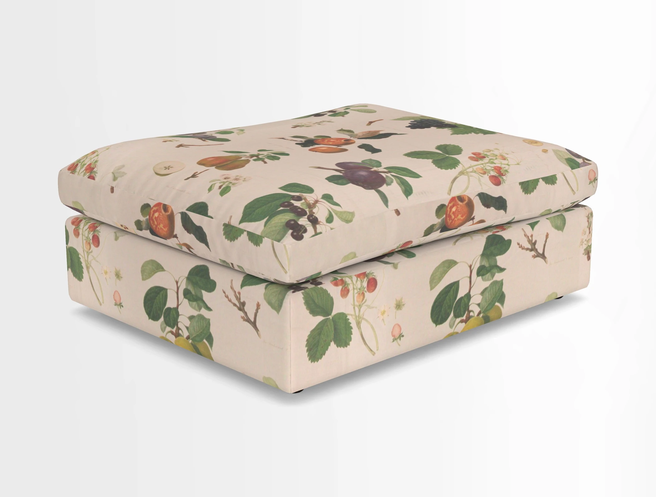 Big Softie Footstool in Two Tone Plain Biscuit