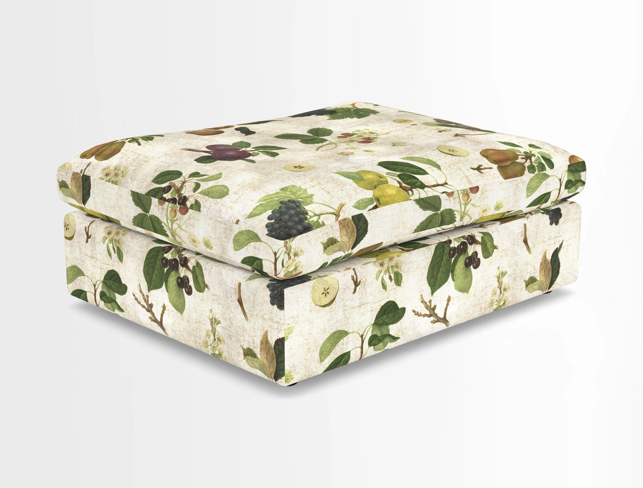 Big Softie Footstool in Two Tone Plain Biscuit