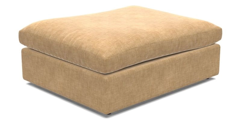 Big Softie Footstool in Two Tone Plain Biscuit