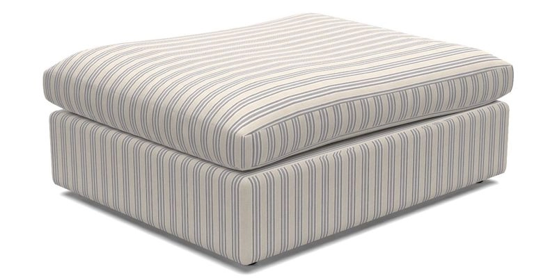 Big Softie Footstool in Two Tone Plain Biscuit