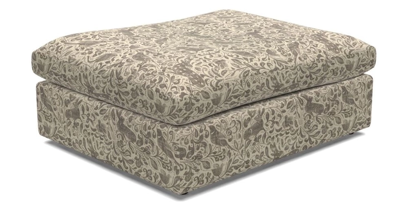 Big Softie Footstool in Two Tone Plain Biscuit