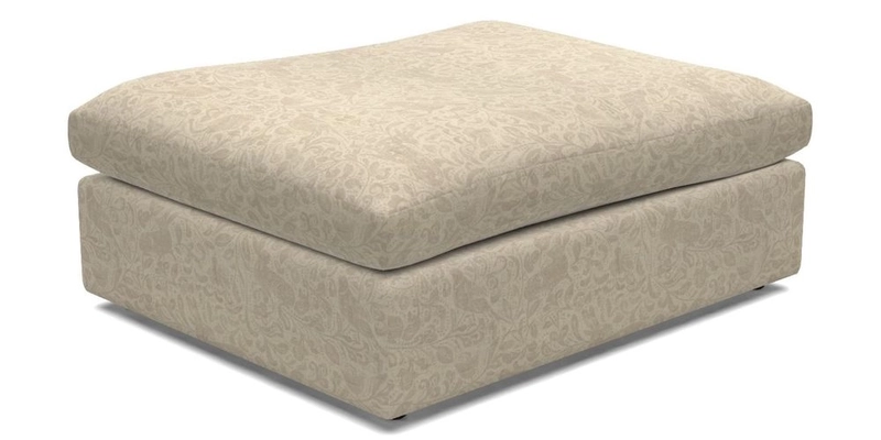 Big Softie Footstool in Two Tone Plain Biscuit
