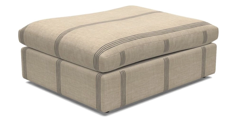 Big Softie Footstool in Two Tone Plain Biscuit