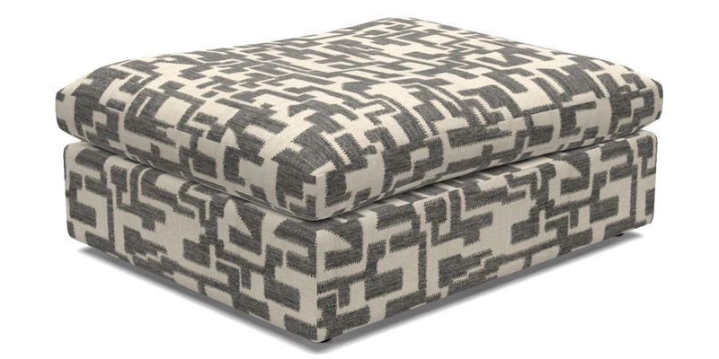 Big Softie Footstool in Two Tone Plain Biscuit