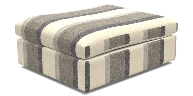Big Softie Footstool in Two Tone Plain Biscuit