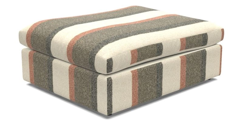 Big Softie Footstool in Two Tone Plain Biscuit
