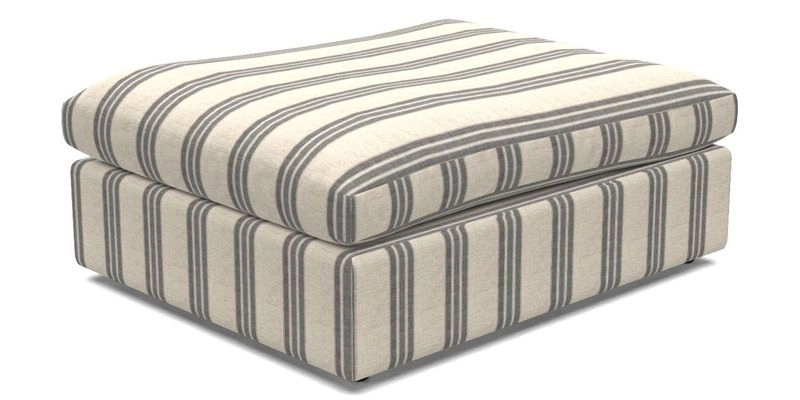 Big Softie Footstool in Two Tone Plain Biscuit