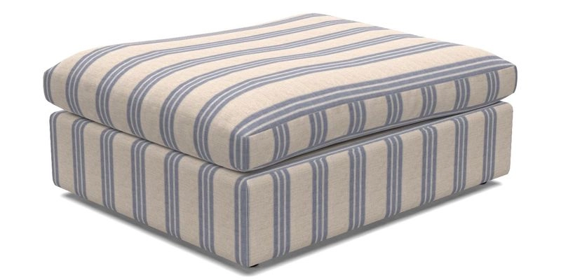 Big Softie Footstool in Two Tone Plain Biscuit
