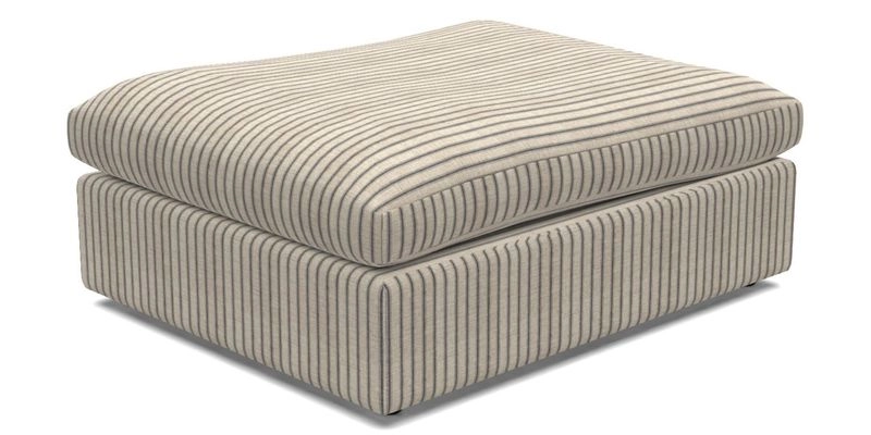 Big Softie Footstool in Two Tone Plain Biscuit