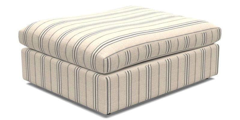 Big Softie Footstool in Two Tone Plain Biscuit