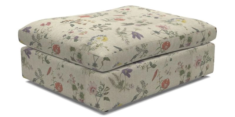 Big Softie Footstool in Two Tone Plain Biscuit