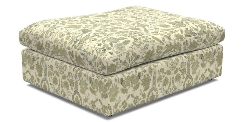 Big Softie Footstool in Two Tone Plain Biscuit
